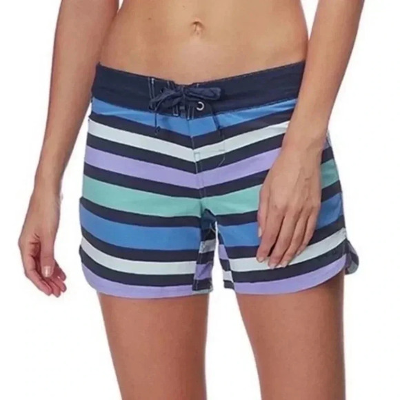 Patagonia• Wavefarer Boardshorts Blue Green Purple Nylon size 2 - Picture 1 of 12